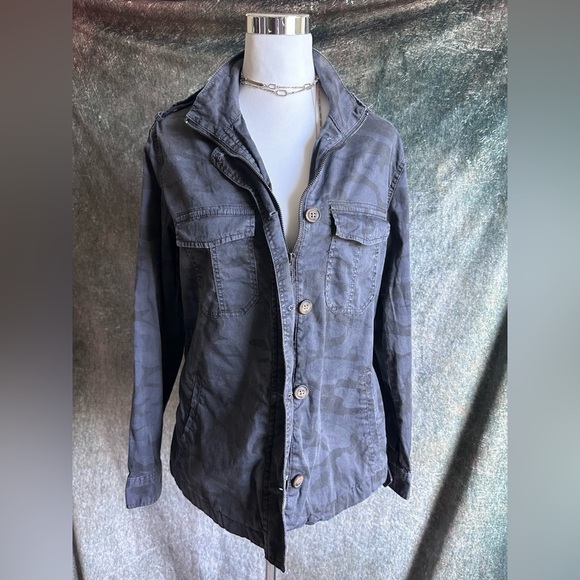 Cargo Utility Front Zip Lightweight Jacket - Picture 1 of 5